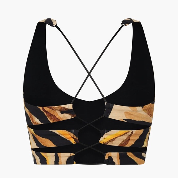 Savage x Fenty sport WILDCAT ANIMAL INSTINXX STRAPPY-BACK TANK size small new - Picture 3 of 8